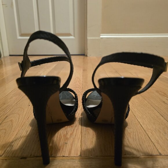 Vince Camuto Black Stiletto Sandals/Heels - Size 7.5 - Picture 2 of 8